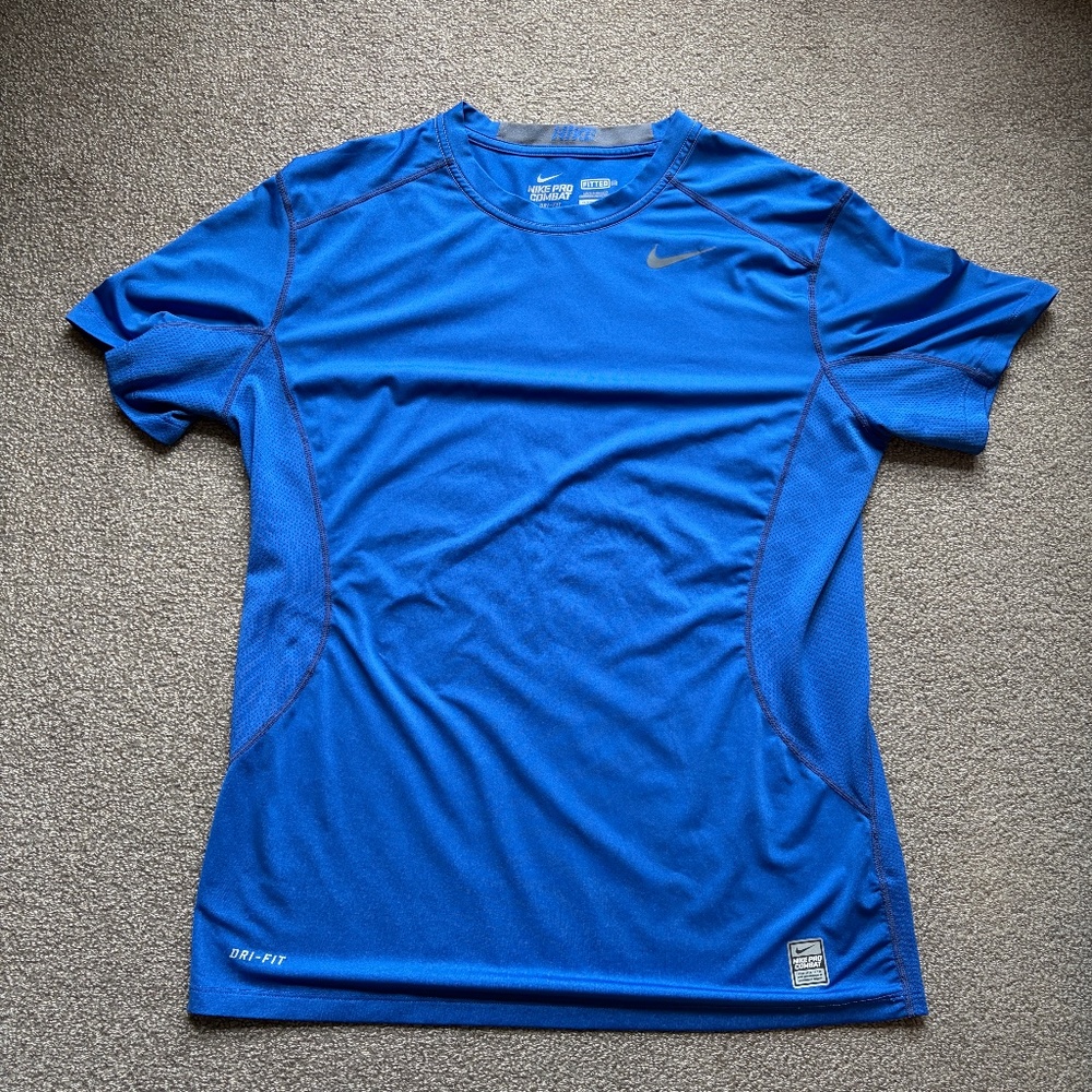 Nike Youth Pro Combat Dri-Fit Fitted Short Sleeve T Shirt | Size Boy's L